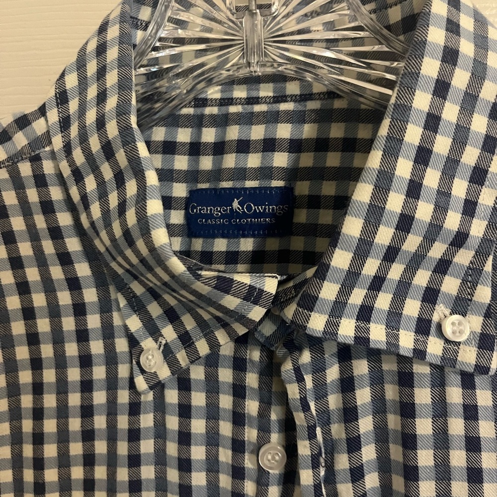 Men's Blue Checkered Shirt